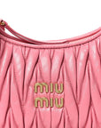 Nappa Matelasse Small Wander Hobo Pink