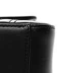 Calfskin Matelasse Mini GG Marmont Top Handle Shoulder Bag Black
