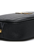 Grain De Poudre Matelasse Monogram Mini Lou Camera Bag Black