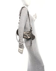 Metallic Agneau Arena Le Cagole Shoulder Bag XS Dark Bronze