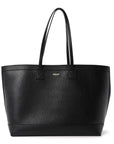 Grainy Calfskin Medium London Tote Bag Black