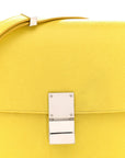 Liege Calfskin Medium Classic Box Flap Bag Fluo Yellow