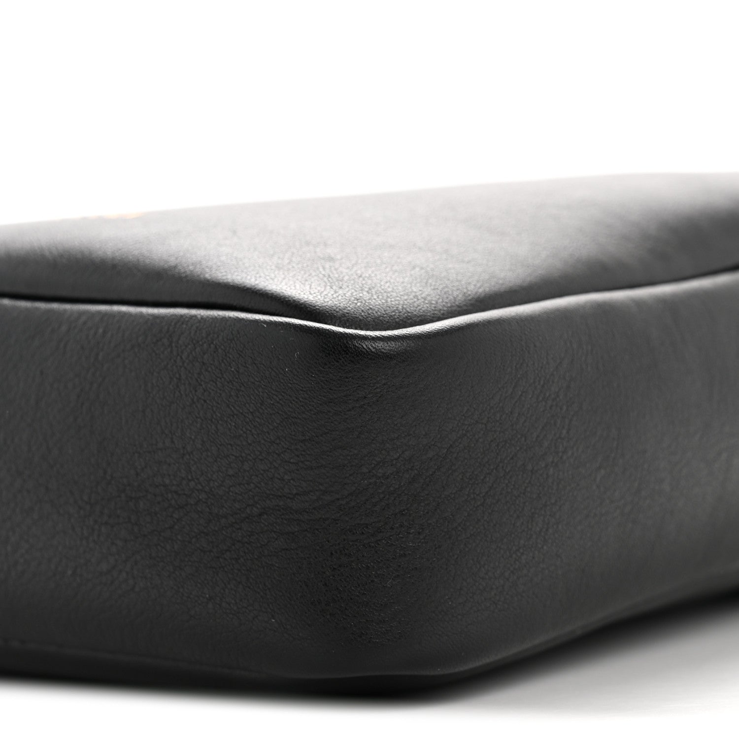 Calfskin Baroque Logo Messenger Bag Black