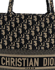 Oblique Large Book Tote Blue Multicolor