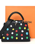 LV X YK Taurillon Capucines MM Black