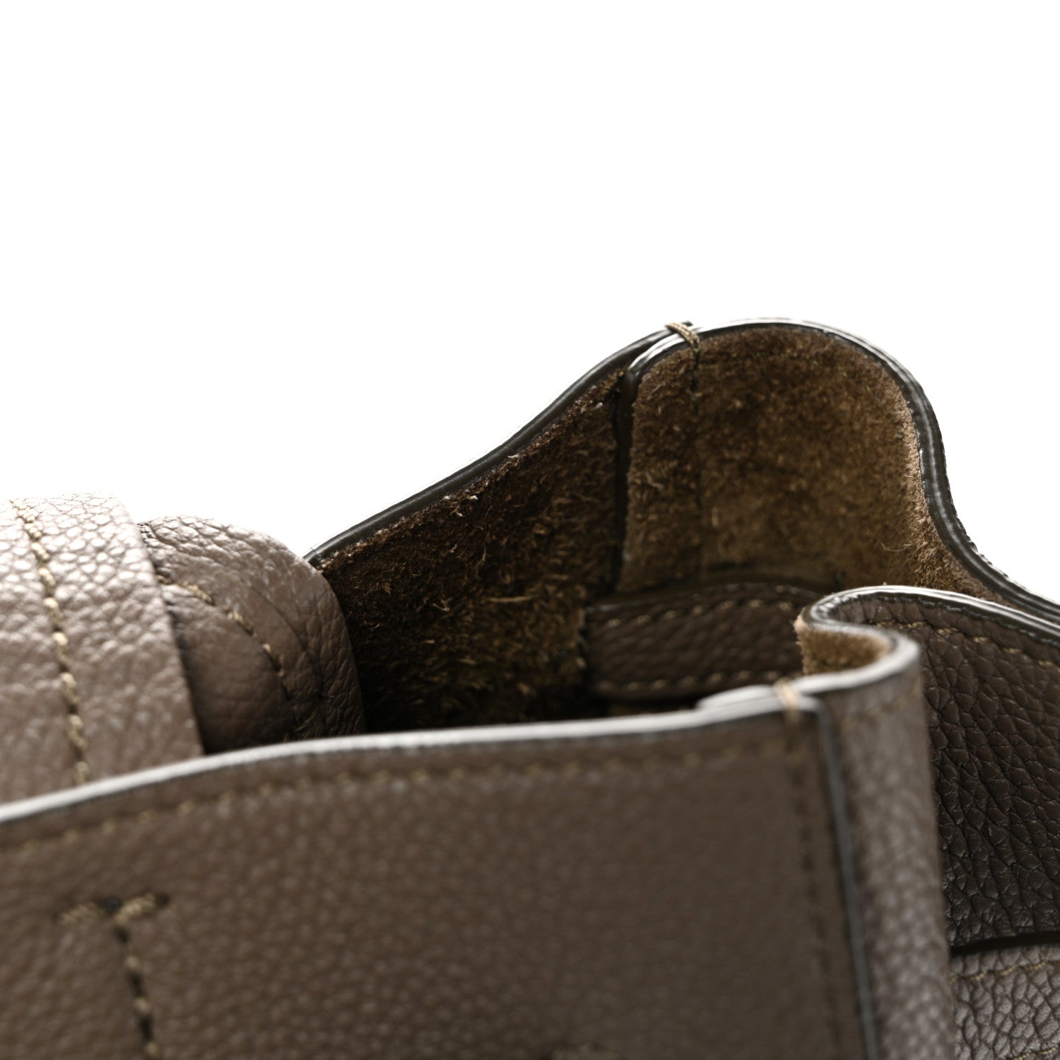 Soft Grained Calfskin Small Belt Cabas Phantom Taupe