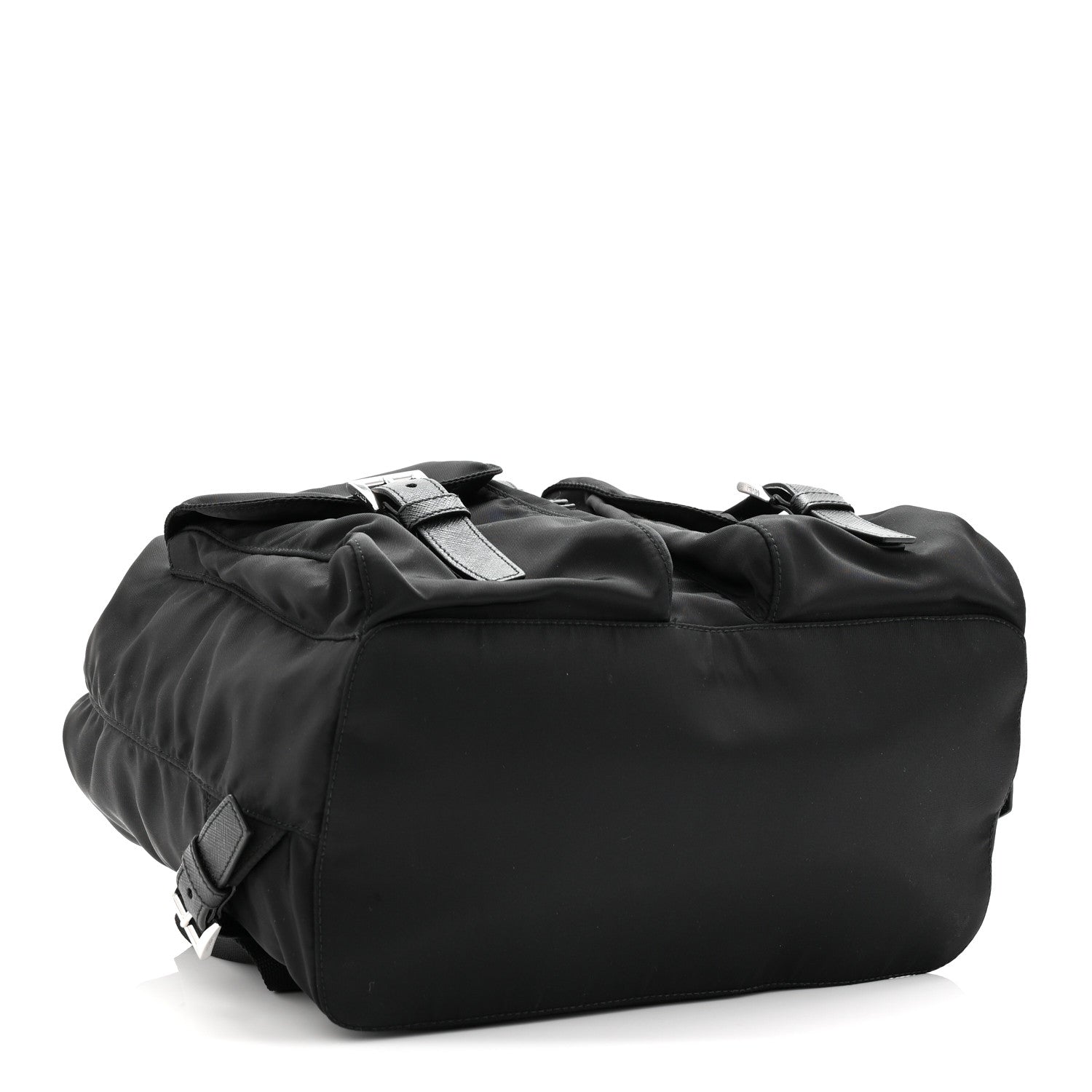 Tessuto Nylon Saffiano Medium Backpack Black