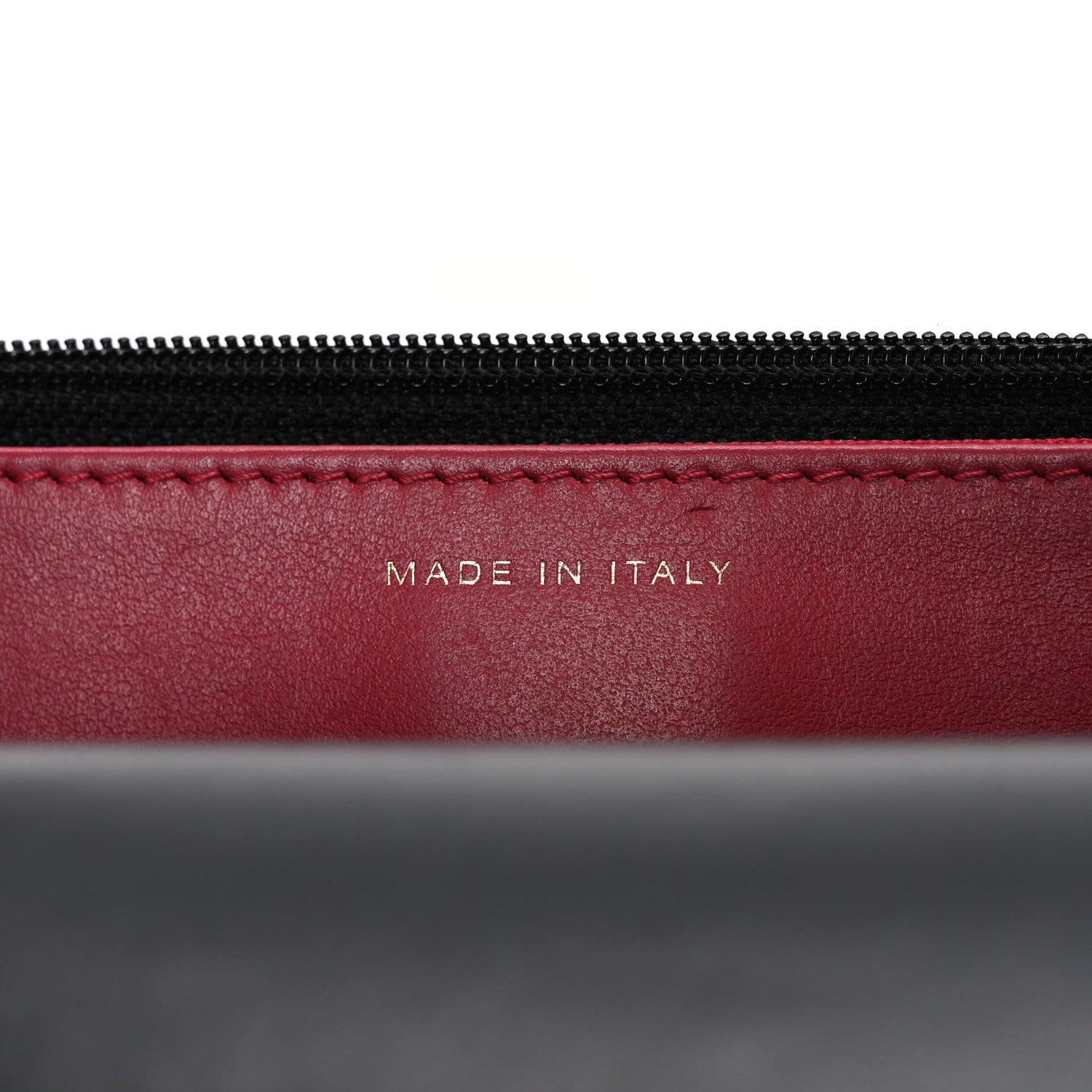 Lambskin Quilted CHNL 19 Wallet On Chain WOC Black