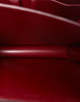 Box Calfskin Medium Classic Box Flap Bag Burgundy