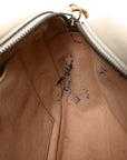 Calfskin Matelasse Small GG Marmont Chain Shoulder Bag White