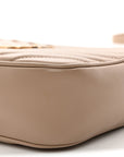 Calfskin Matelasse Monogram Lou Camera Bag Dark Latte