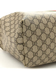 GG Supreme Monogram Medium Ophidia Shopping Tote Brown