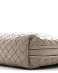 Nappa Intrecciato Nodini Crossbody Messenger Steel
