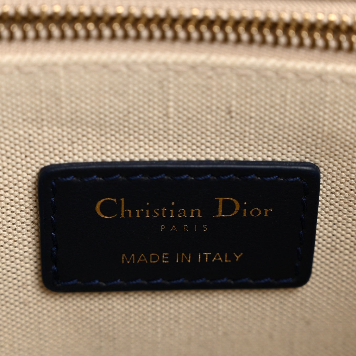 Calfskin D1ORiviera Toile De Jouy Small Book Tote With Strap Blue Multicolor