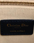 Calfskin D1ORiviera Toile De Jouy Small Book Tote With Strap Blue Multicolor
