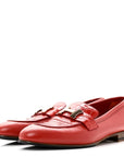 Calfskin Matte Crocodile Womens Paris Loafers 36 Orange Solaire