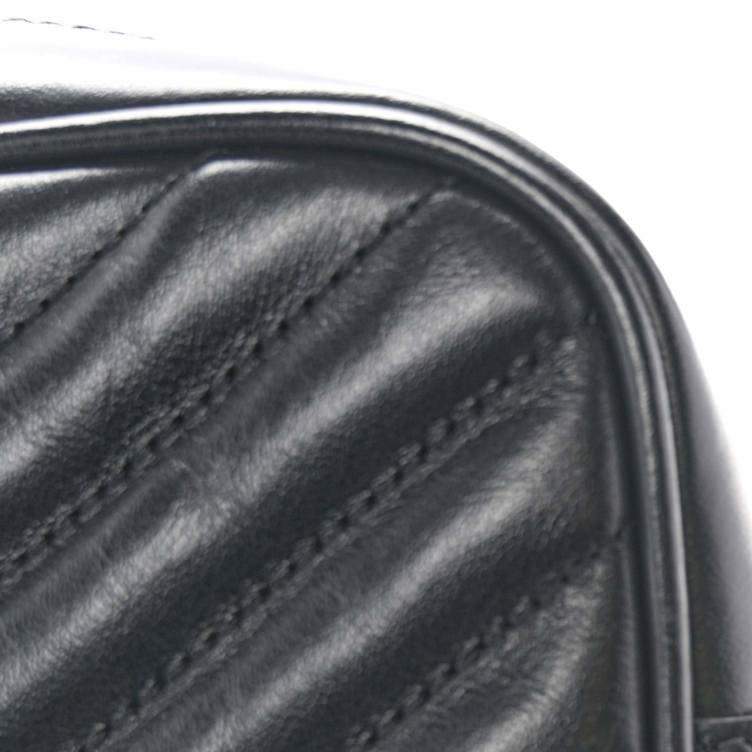 Calfskin Matelasse Monogram Monochrome Lou Camera Bag Black