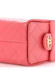 Caviar Quilted Mini CHNL 25 Handbag Coral