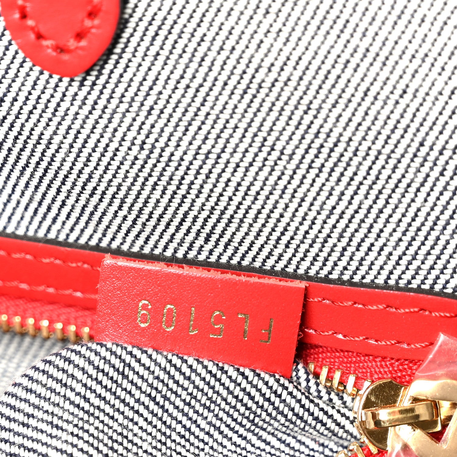 Denim Damier Monogram Onthego Blue Rouge