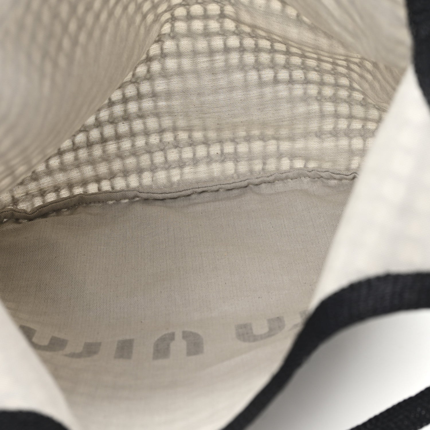 Raffia Effect Linen Logo Ivy Bag Black Natural