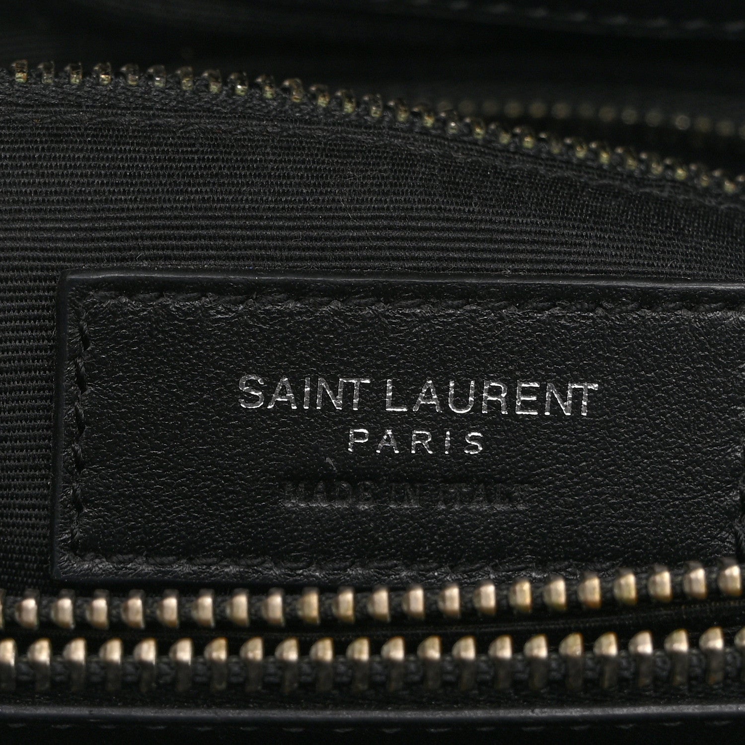 Calfskin Y Quilted Monogram Small Loulou Shopper Black