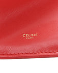 Glossy Calfskin Flat Luggage Shoulder Bag Ultra Red
