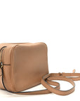 Pebbled Calfskin Small Soho Disco Bag Rose Beige