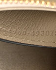 GG Supreme Monogram Textured Dollar Calfskin Web Mini Ophidia GG Handbag Beige Mystic White Oatmeal