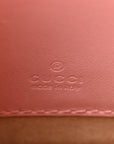 Calfskin Matelasse Mini GG Marmont Crossbody Bag Wild Rose