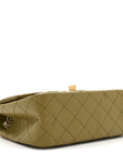 Aged Calfskin Quilted 2.55 Reissue 224 Flap  Khaki