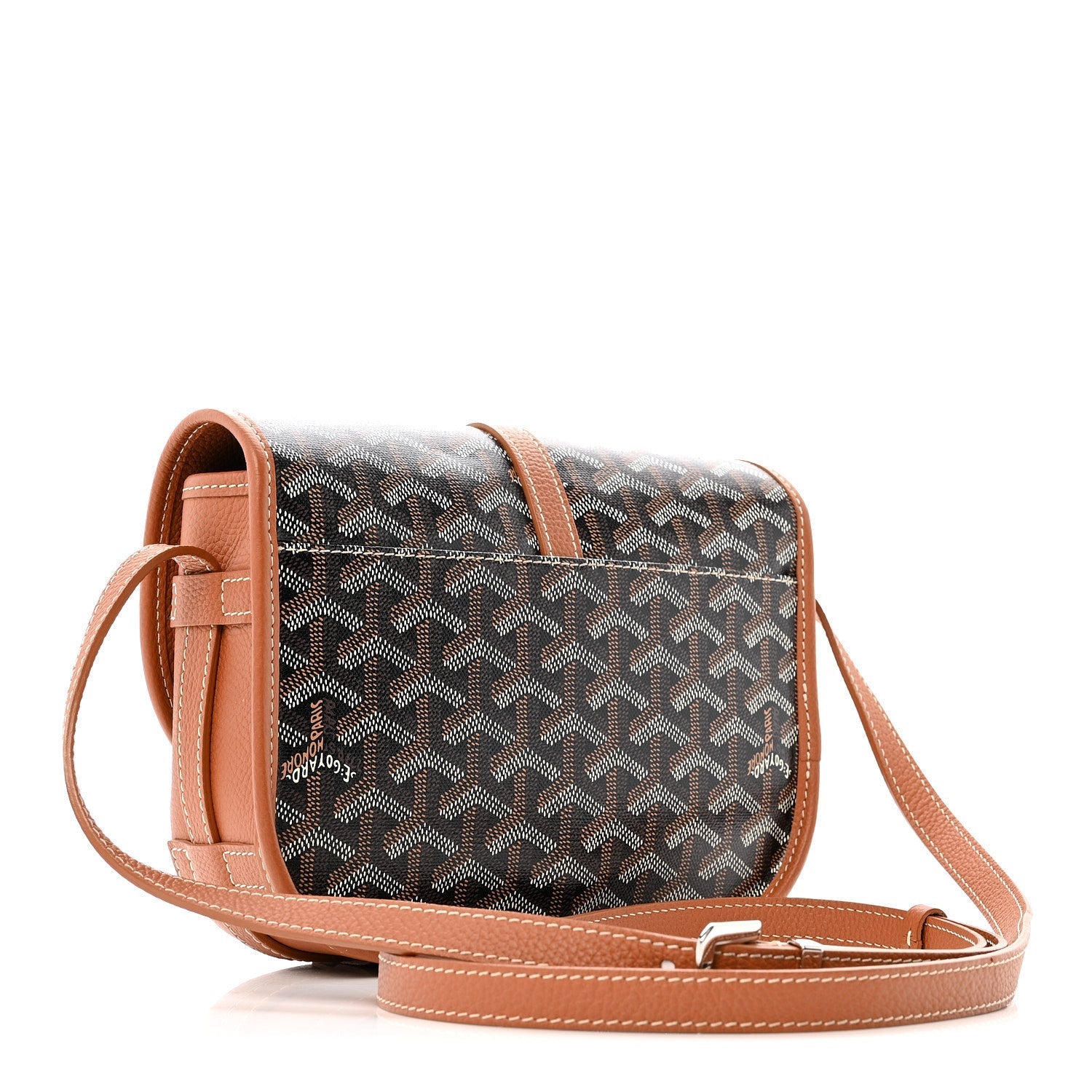 Goyardine Belvedere II PM Messenger Bag Black Gold