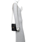 Calfskin Matelasse Mini GG Marmont 2.0 Bucket Bag Black