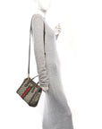 GG Supreme Monogram Small Ophidia Tote Bag Brown
