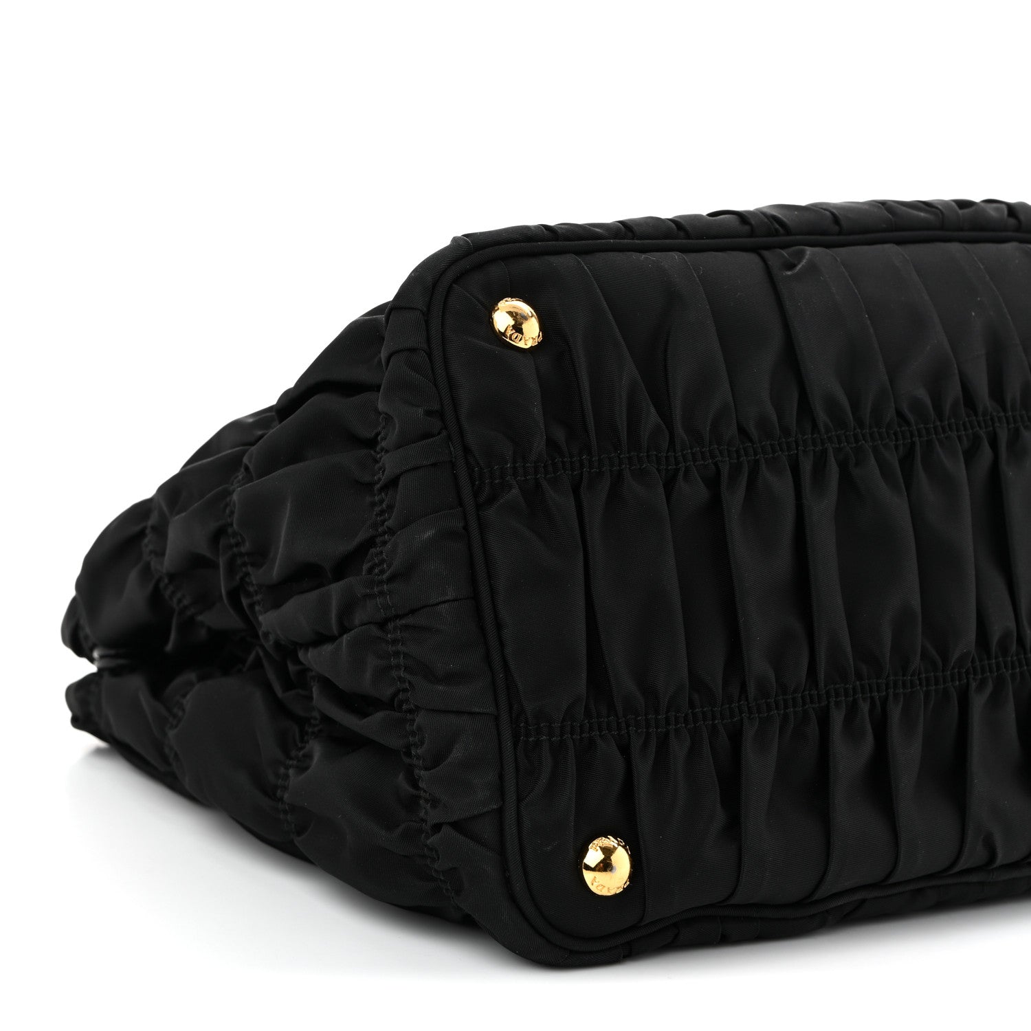 Tessuto Nylon Gaufre Tote Black