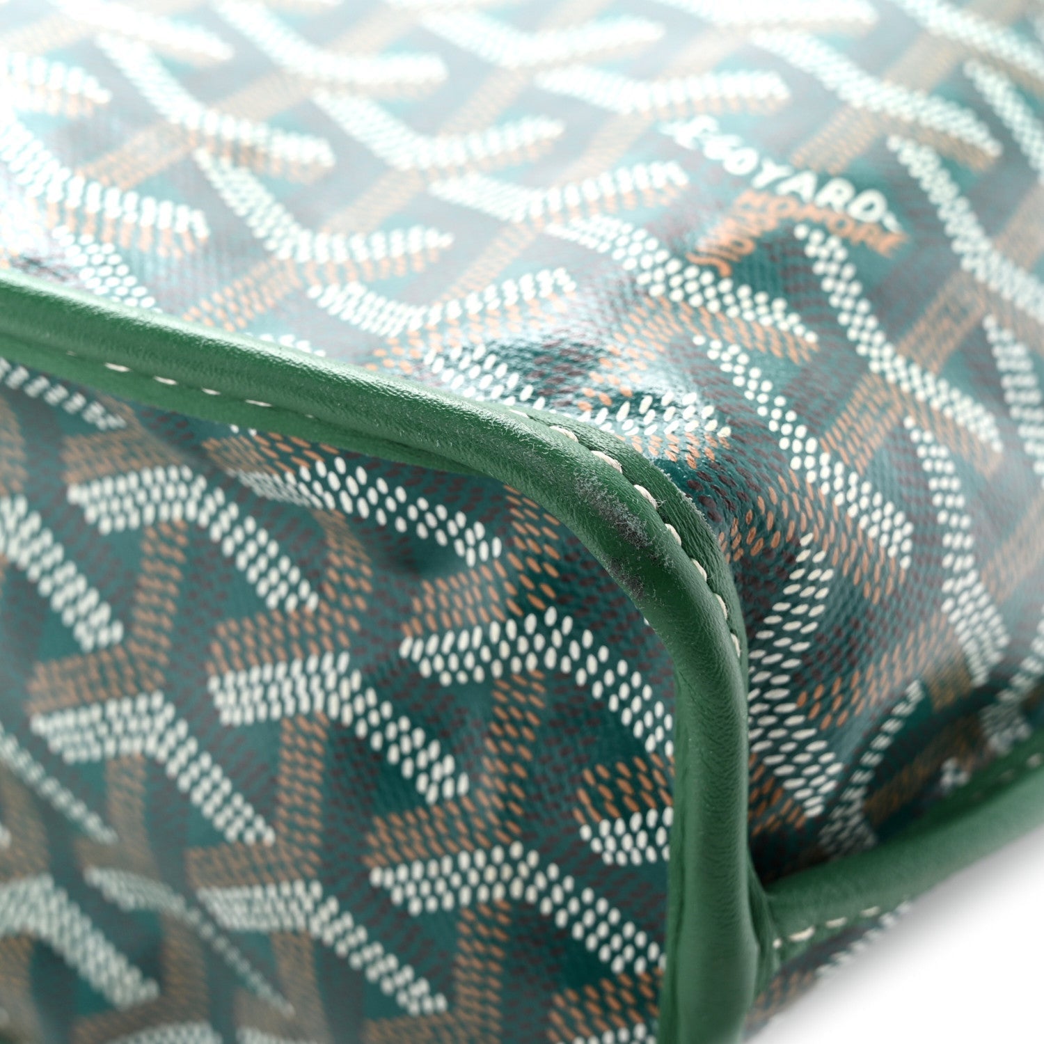 Goyardine Reversible Mini Anjou Green